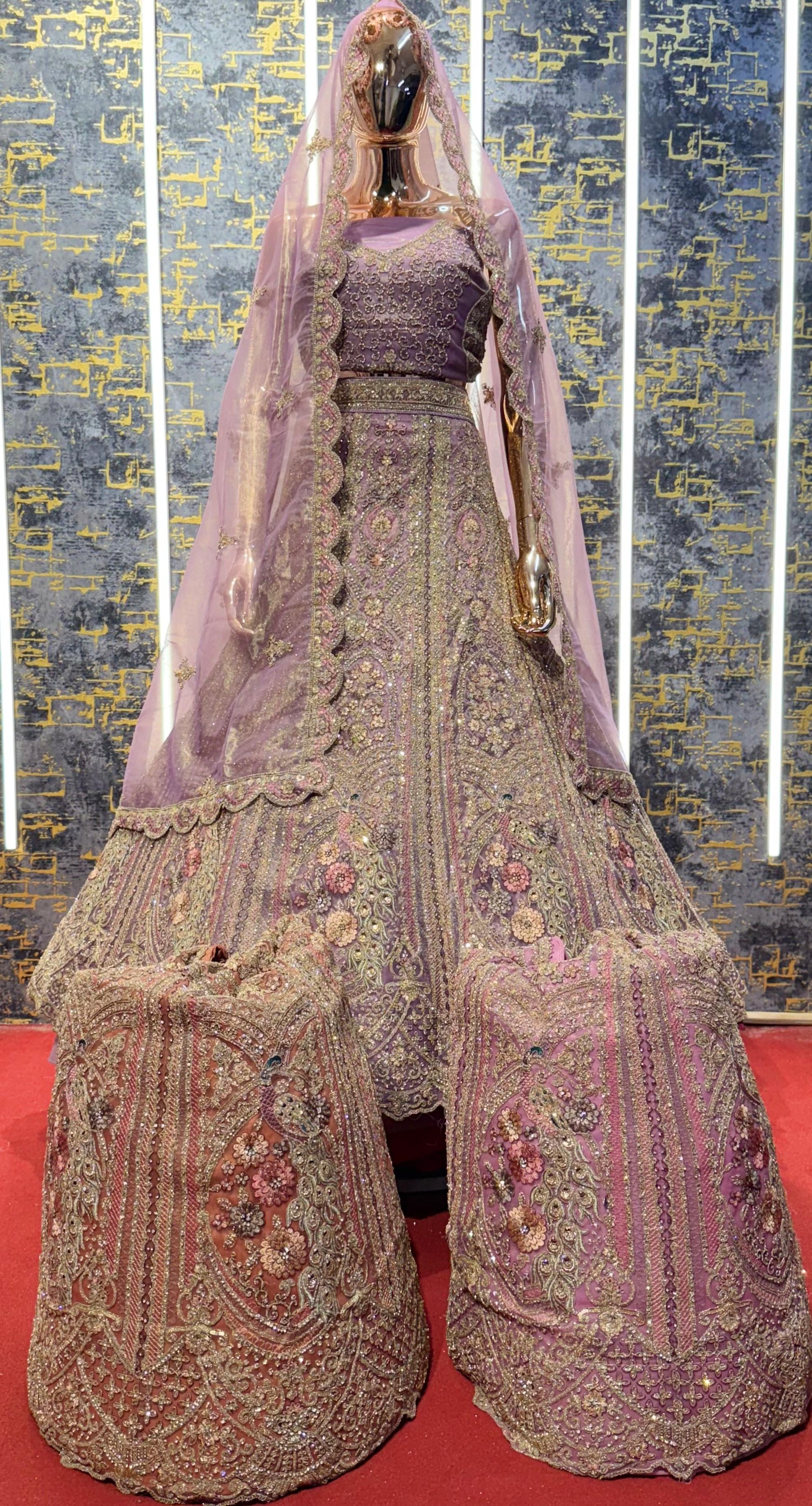 Old Lavender Colored Sider's Lehenga - VRLS020